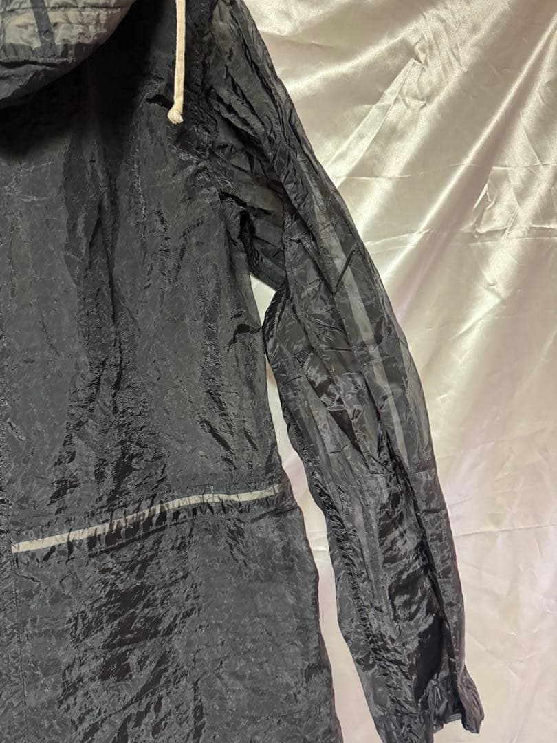 BLACK COMME des GARCONS シースルーモッズコート　XL