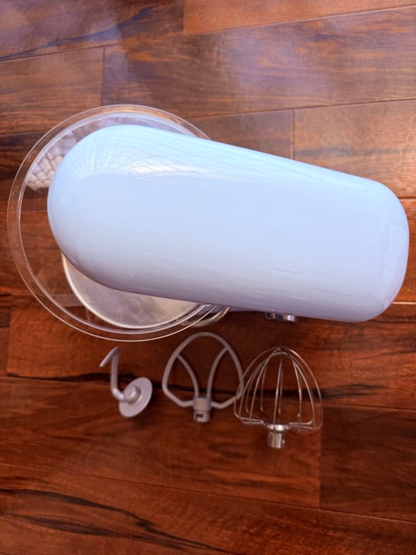 Aucma スタンドミキサー 4.5L大容量 3種類アタッチメント付き ：水色