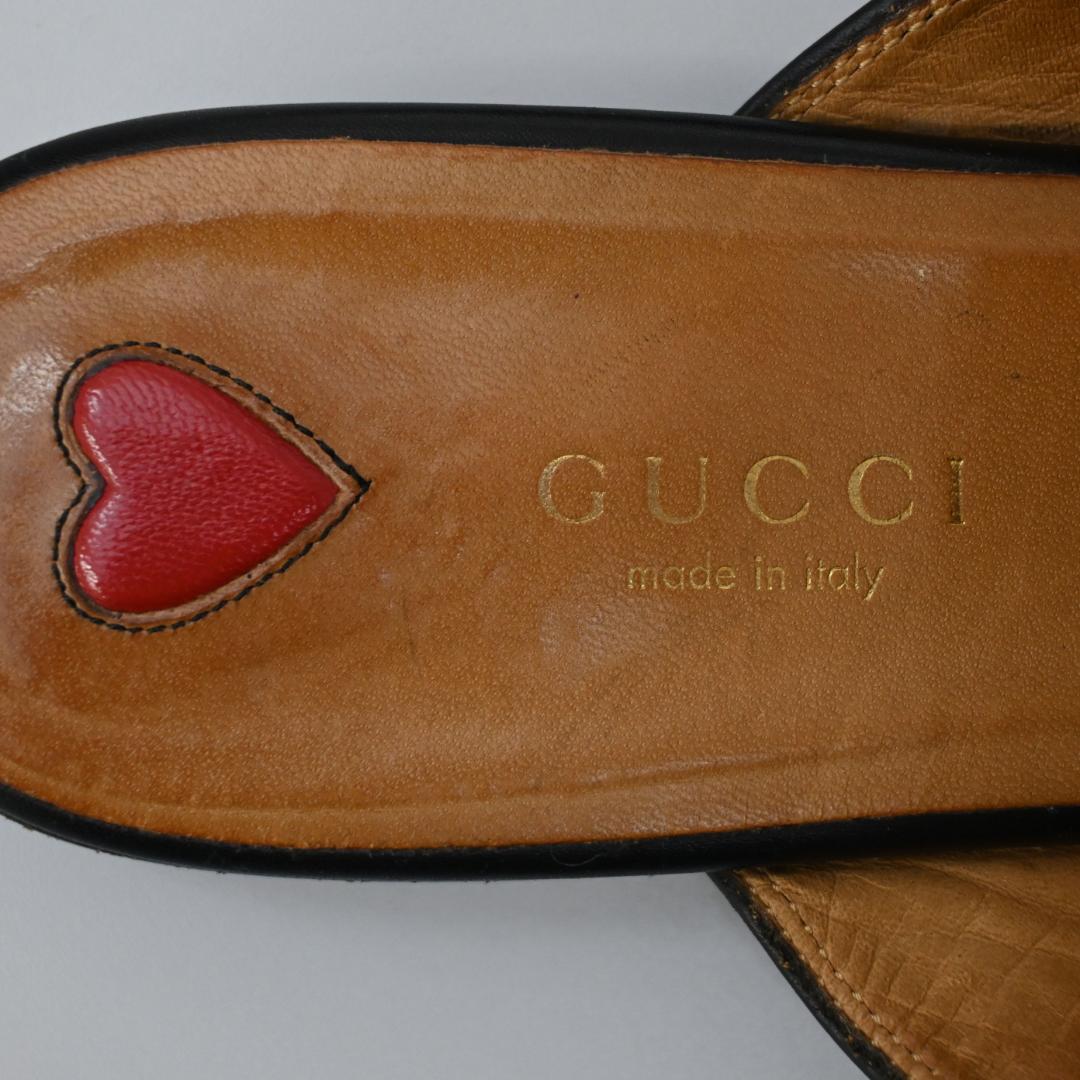 ■ 46569★グッチ プリンスタウン ホースビット ローファー　サンダル