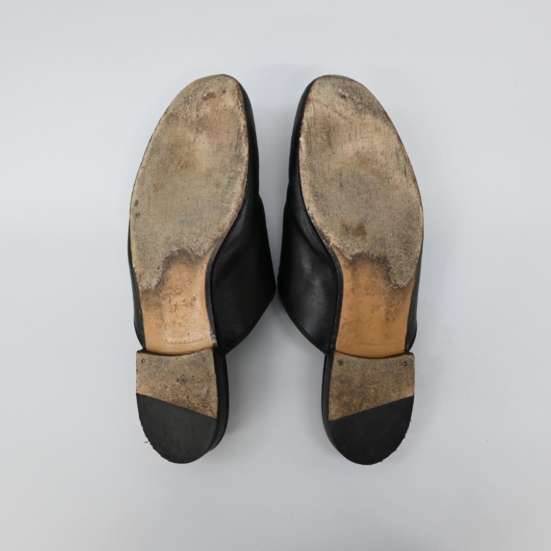 ■ 46569★グッチ プリンスタウン ホースビット ローファー　サンダル