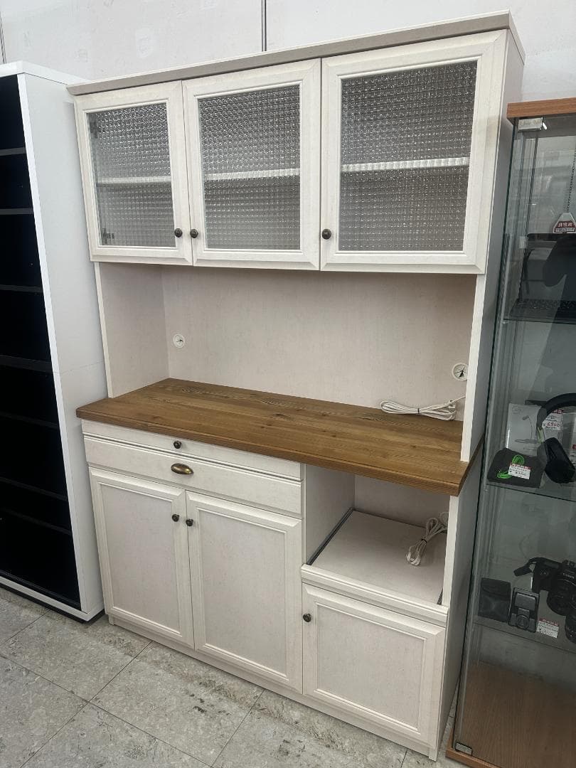 ユーアイ　B-COMPANY　食器棚　クリチコ　ホワイト