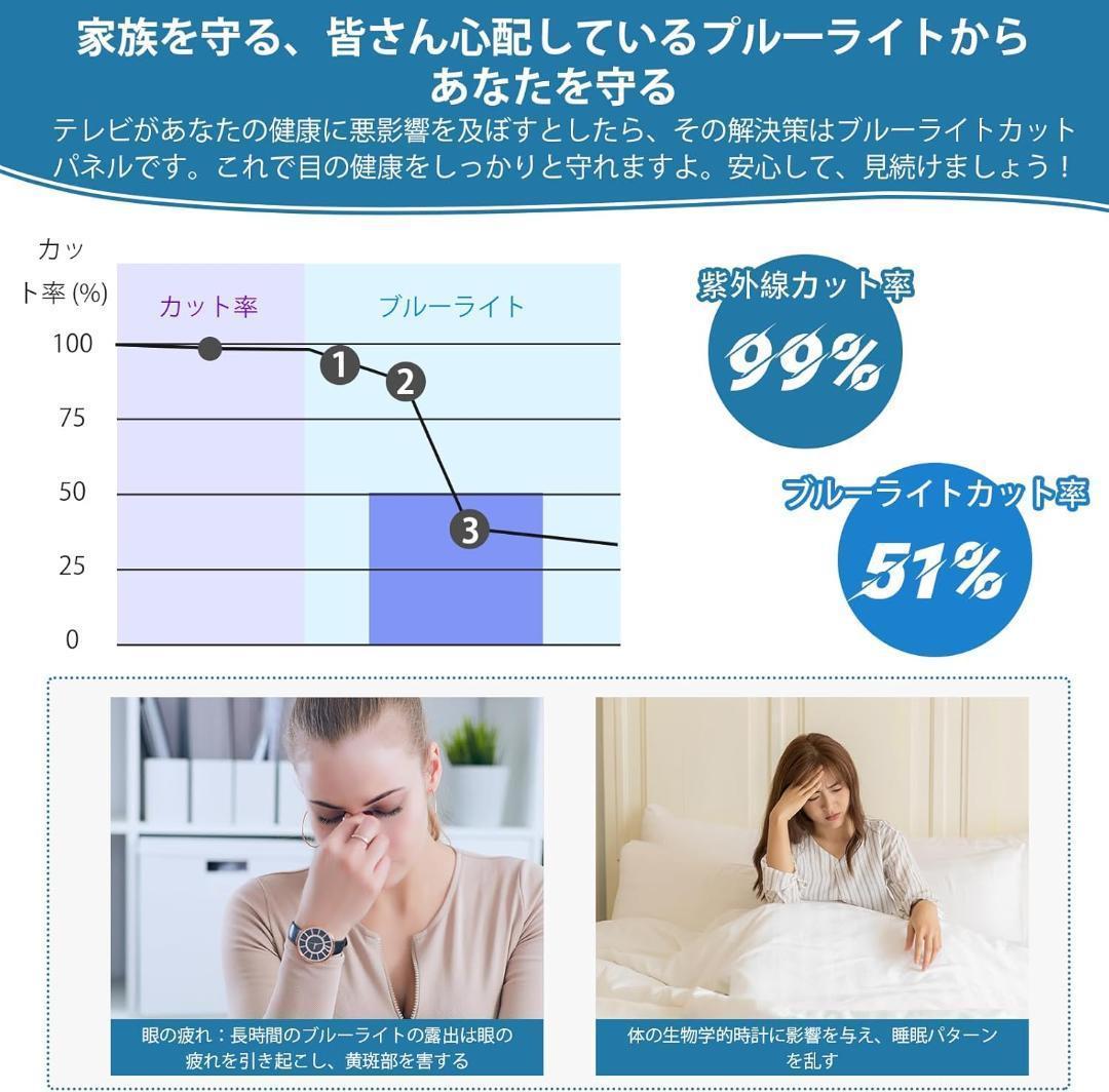 【開封済 未使用品】液晶テレビ保護パネル 55インチ テレビカバー #2