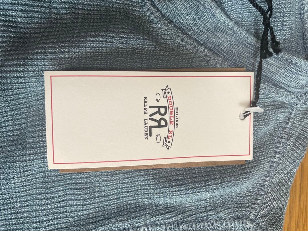 【新品】ダブルアールエル　ストレッチコットンワッフルヘンリー　ミディアムインデゴ