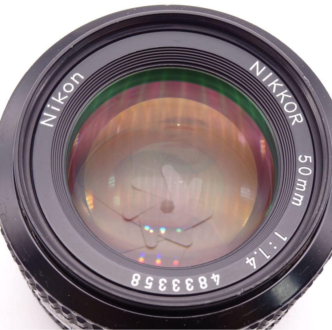 【絞りOK】 Nikon Ai Nikkor F1.4 50mm 単焦点レンズ