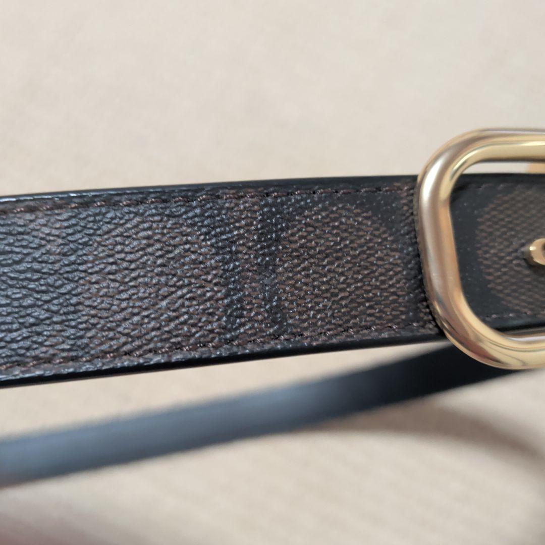 COACHアウトレット モールガン レクタングルバックル レザー ベル