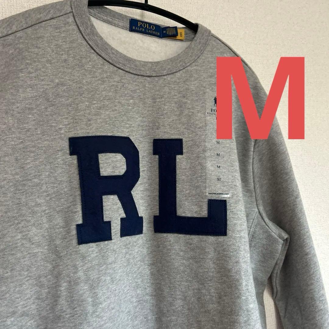 レア！Polo Ralph Lauren RLロゴグレー トレーナー メンズM