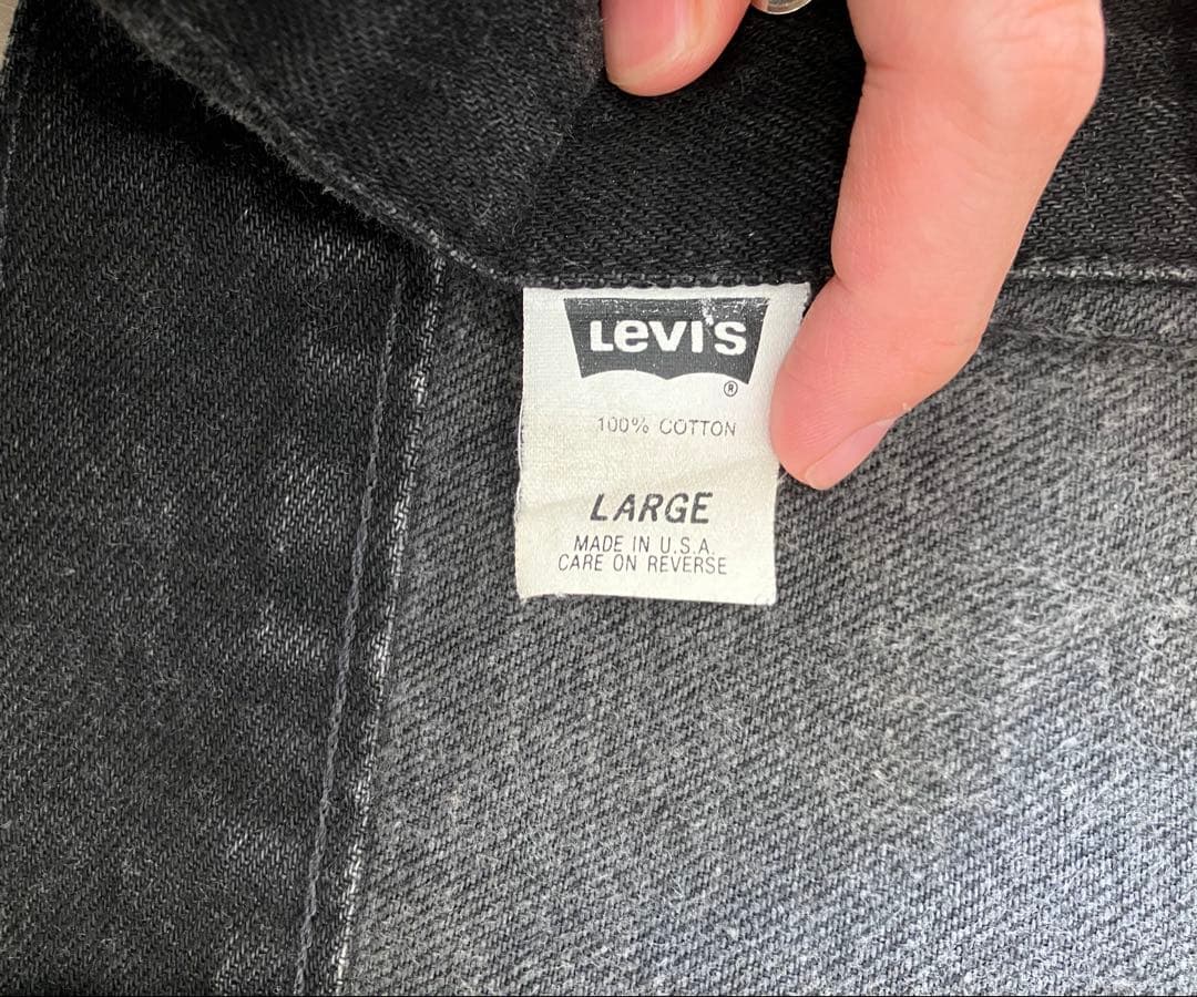 Levi's 70507-4159 USA製 L 極美品　デニムジャケット　黒
