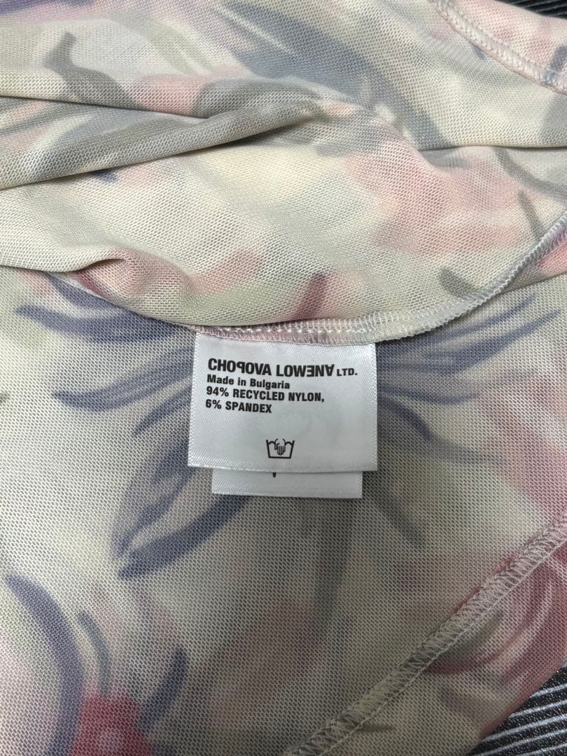 CHOPOVA LOWENA 花柄 長袖トップス セカンドスキン パワーネット