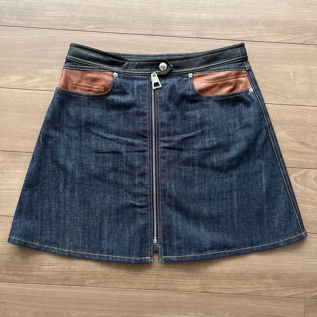 ルイヴィトン　デニムスカート　ひざ上