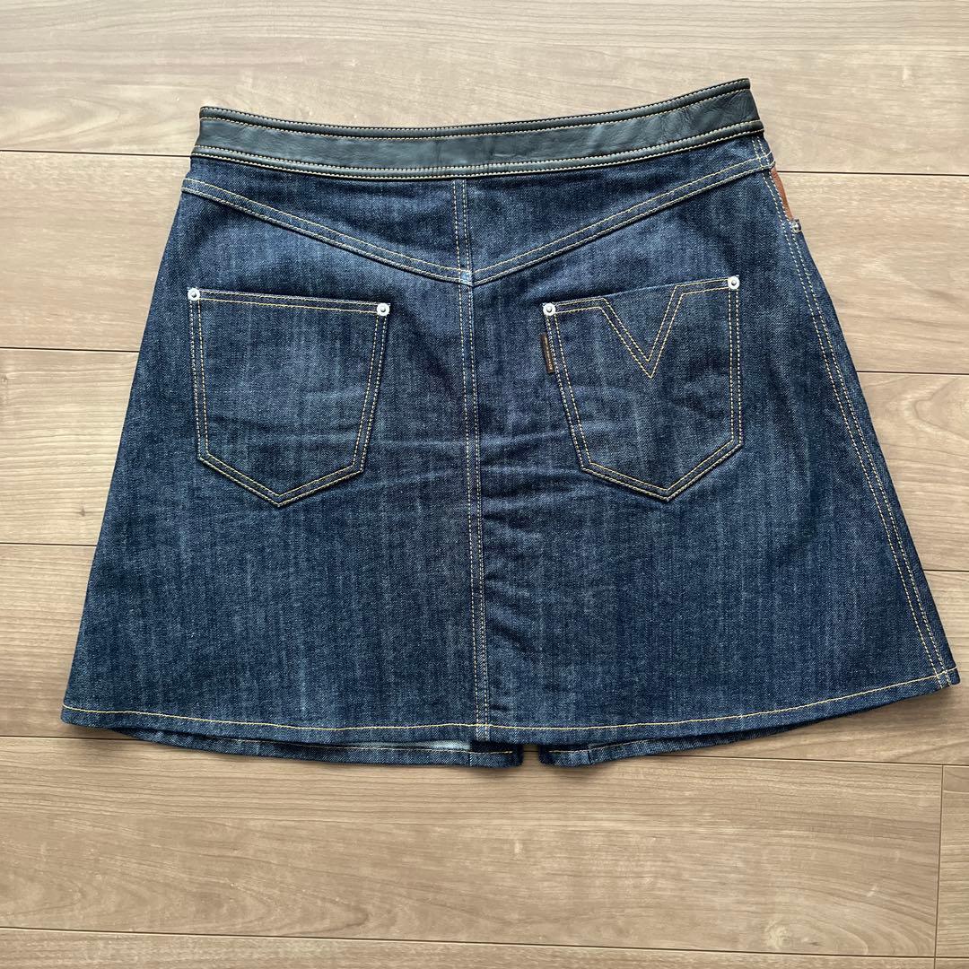 ルイヴィトン　デニムスカート　ひざ上