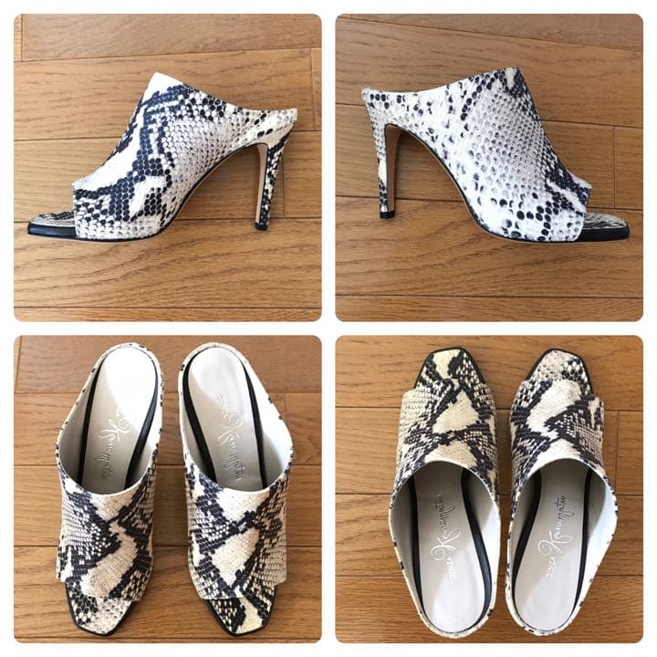 【新品】銀座かねまつ / パイソン ミュール