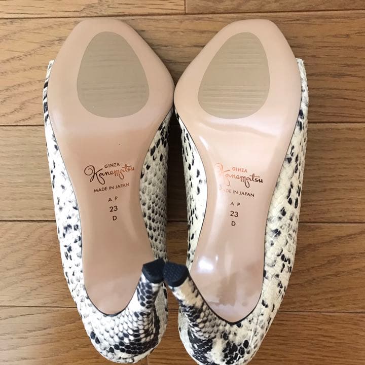 【新品】銀座かねまつ / パイソン ミュール