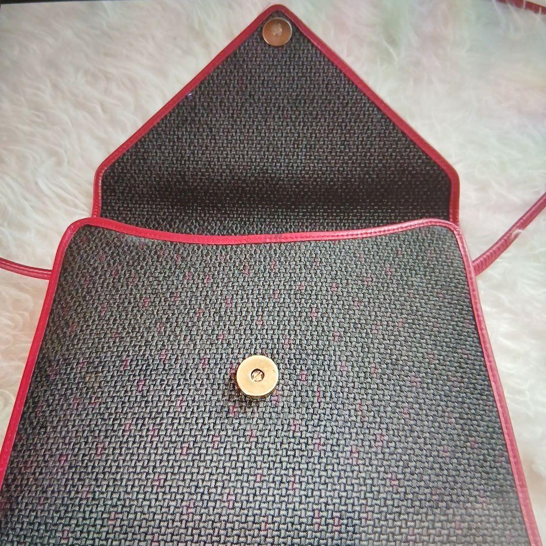 YSL ショルダーバッグ ダークグレー/ピンク