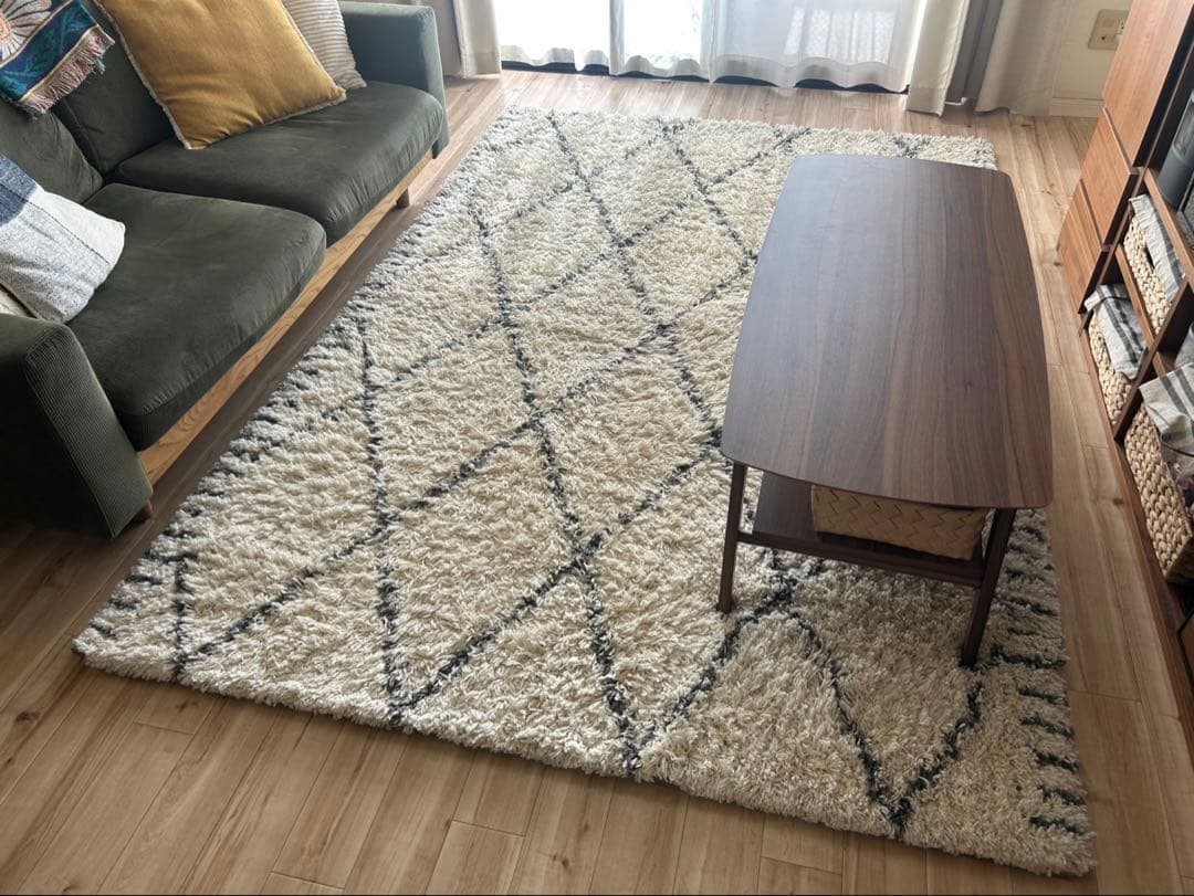 ニトリ　アクセントラグ&ラグパッドセット