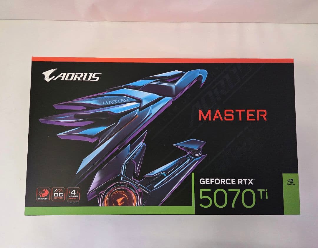 新品　 AORUS　MASTER GeForce RTX5070Ti