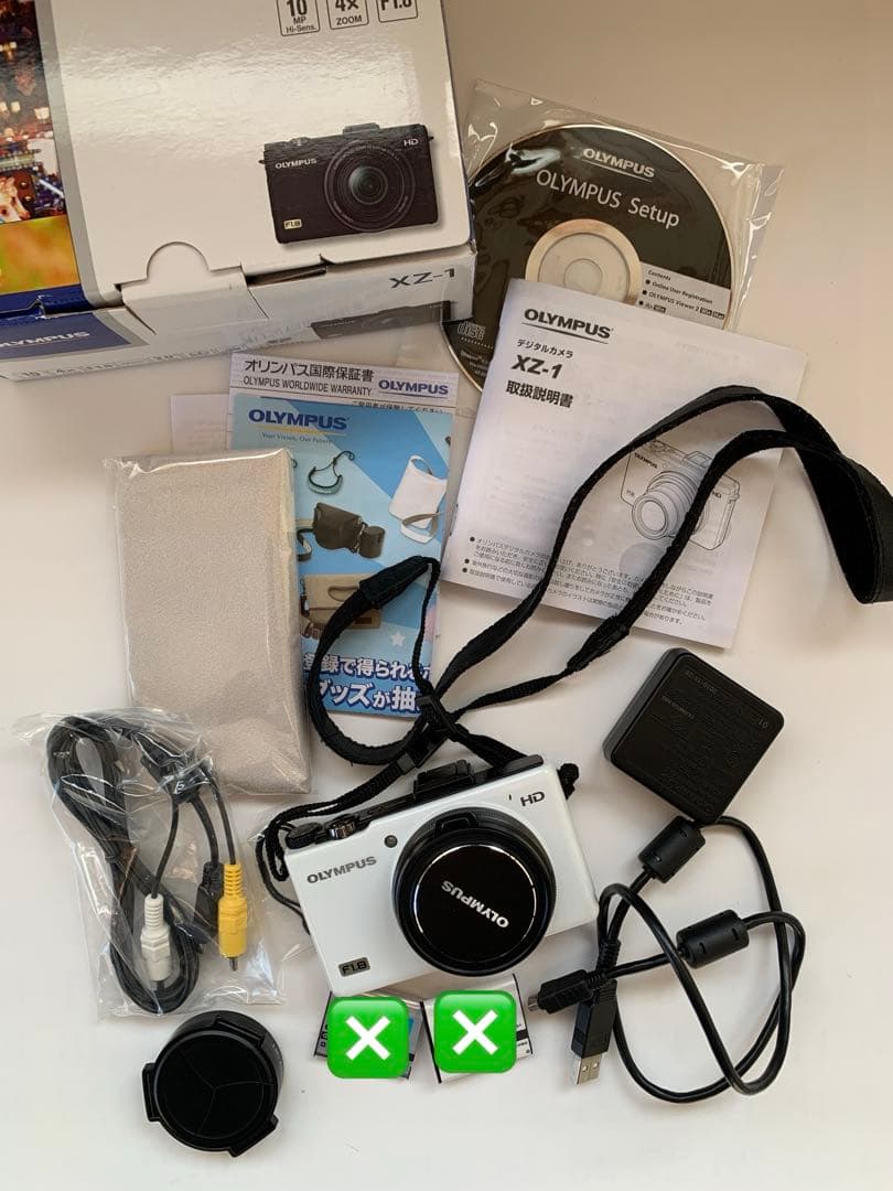 訳アリ　OLYMPUS XZ-1 ホワイト 箱・付属品