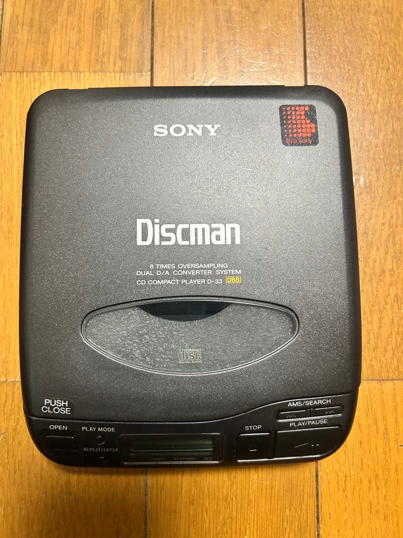 SONY Discman D-33 ポータブルCDプレーヤー　未使用に近い