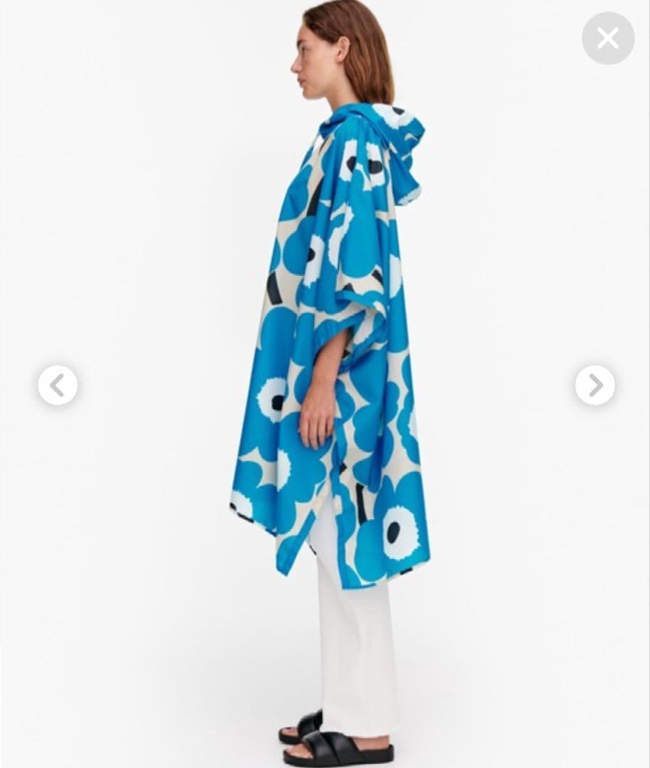 新品未使用未開封マリメッコmarimekkoレインポンチョ　ウニッコ　国内正規品