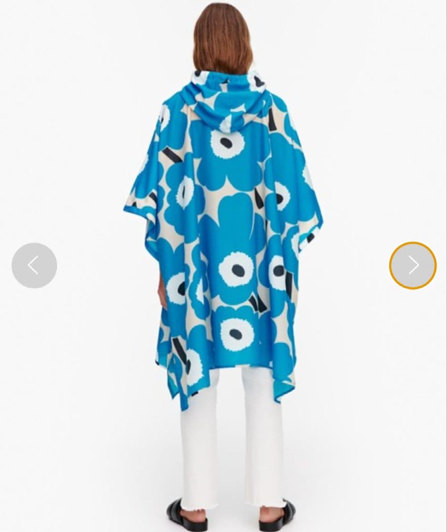 新品未使用未開封マリメッコmarimekkoレインポンチョ　ウニッコ　国内正規品