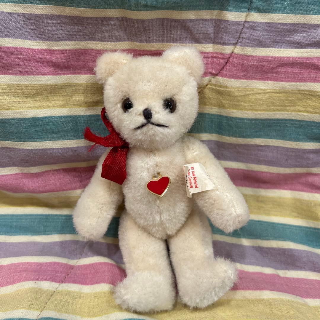 最終お値下げ　レア！タグ付き　可愛い顔のヴィンテージ　ベルグ　ホワイトベア