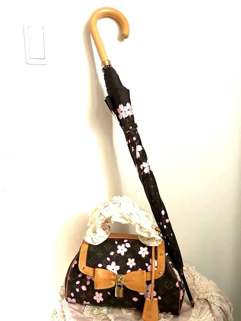 【美品】ルイヴィトン村上隆 チェリーブロッサムコラボ雨日傘