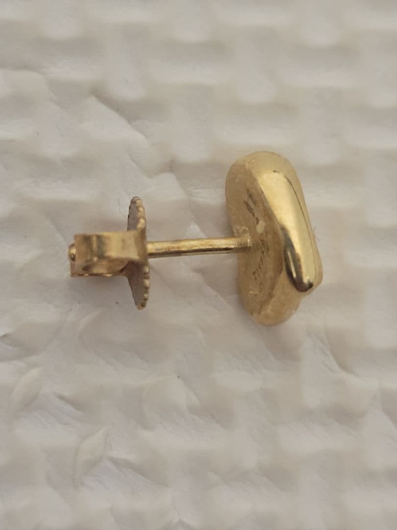 TIFFANY & Co. 片耳 K18 ハート型 ピアス(片耳用)