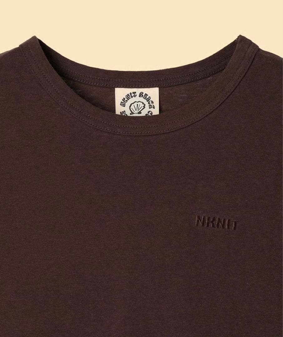 NKNIT logo embroidery T-shirt ノベルティバッグ