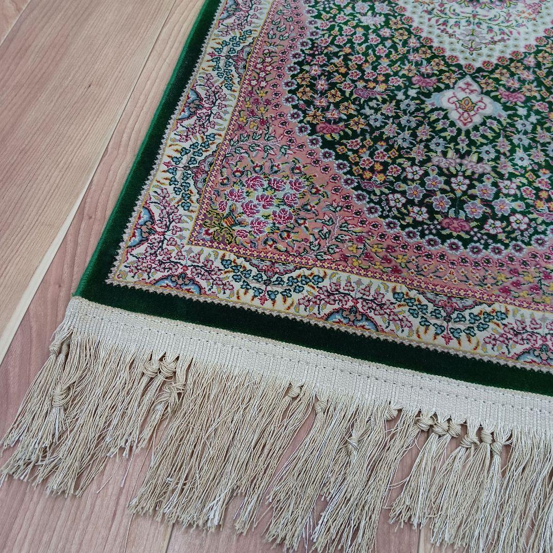 Y2269 ペルシャ絨毯風 機械織り 絨毯 98×55㎝