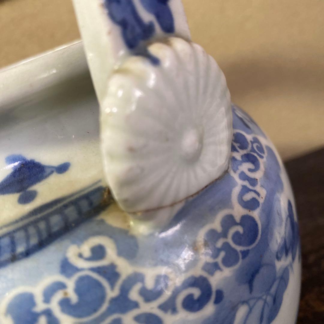 専用　古伊万里藍柿右衛門手草花分水注