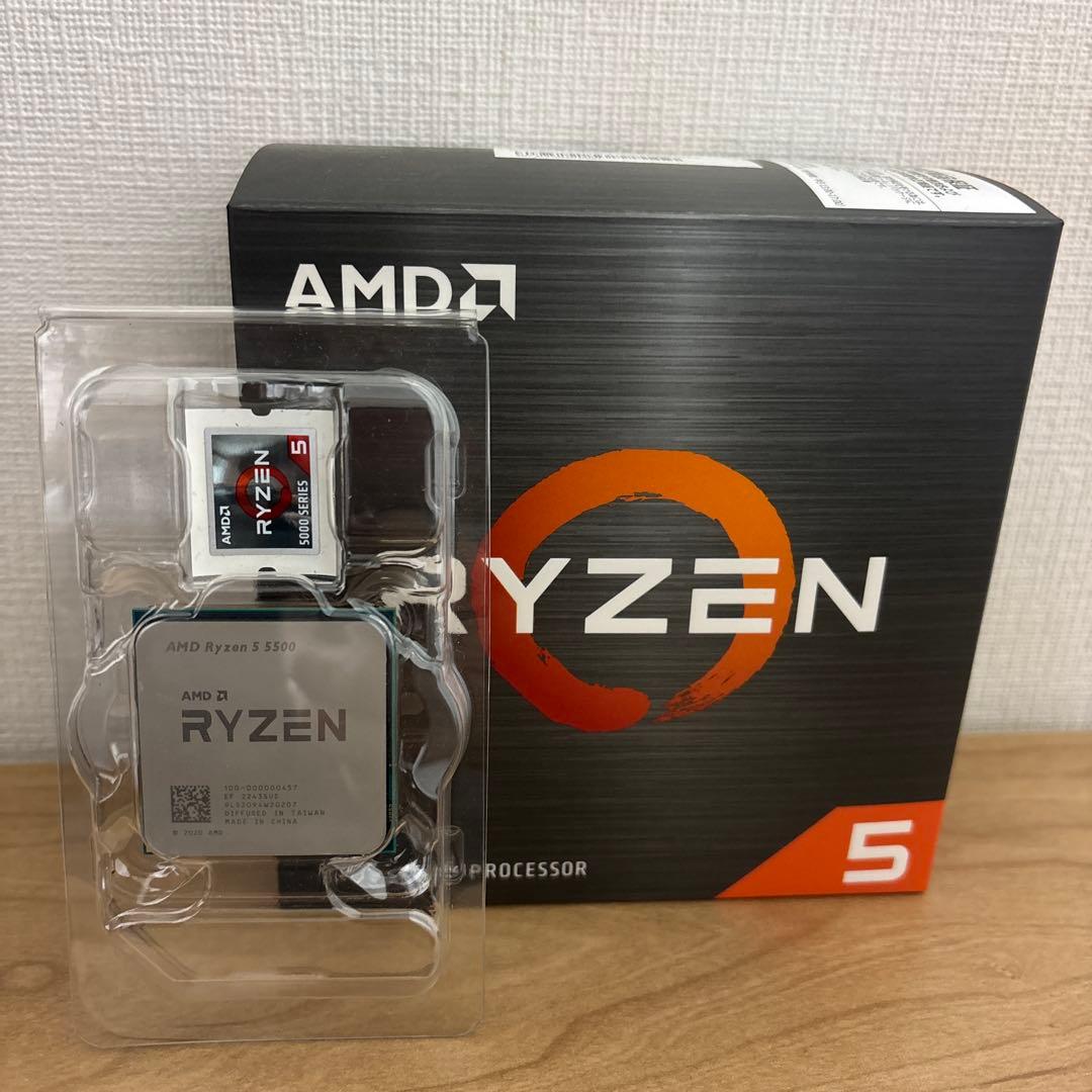 AMD Ryzen 5 5500 CPU 本体、CPUクーラー