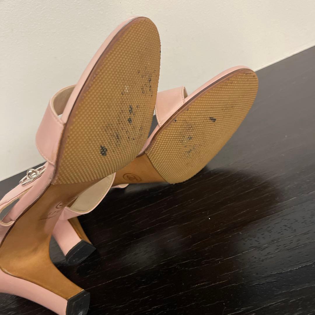 CHANELサンダル37ハーフ