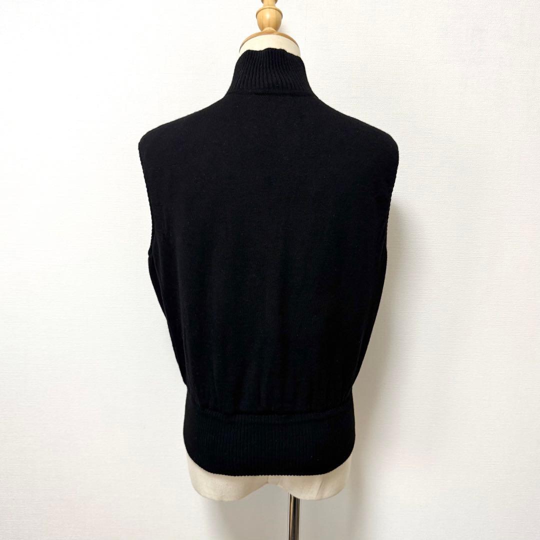 ETRO エトロ シルク ハイネック キルティング ニットベスト イタリア製