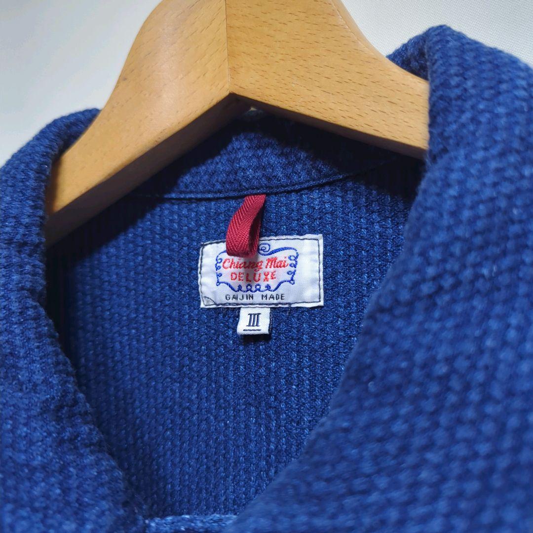 ★ GAIJIN MADE 藍染 刺し子 ドビー ショップコート ジャケット