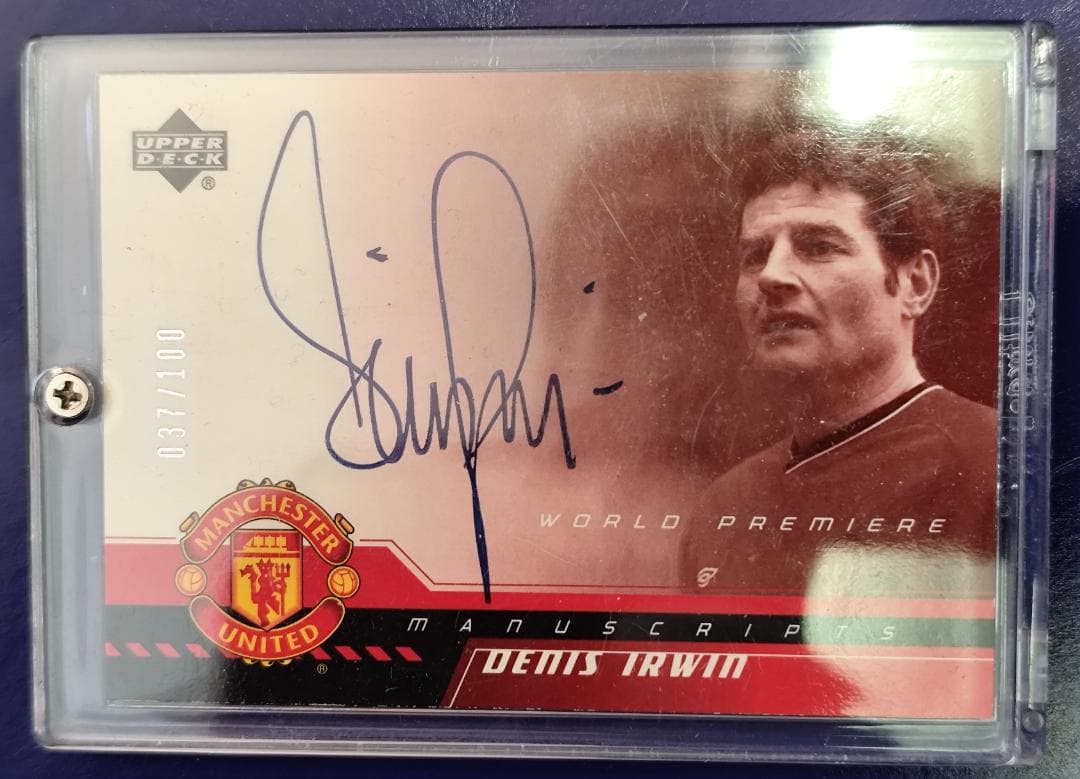 海外サッカー】Denis Irwin◆100枚限定直筆サインカード