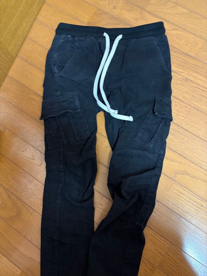 mnml ブラック カーゴパンツ S