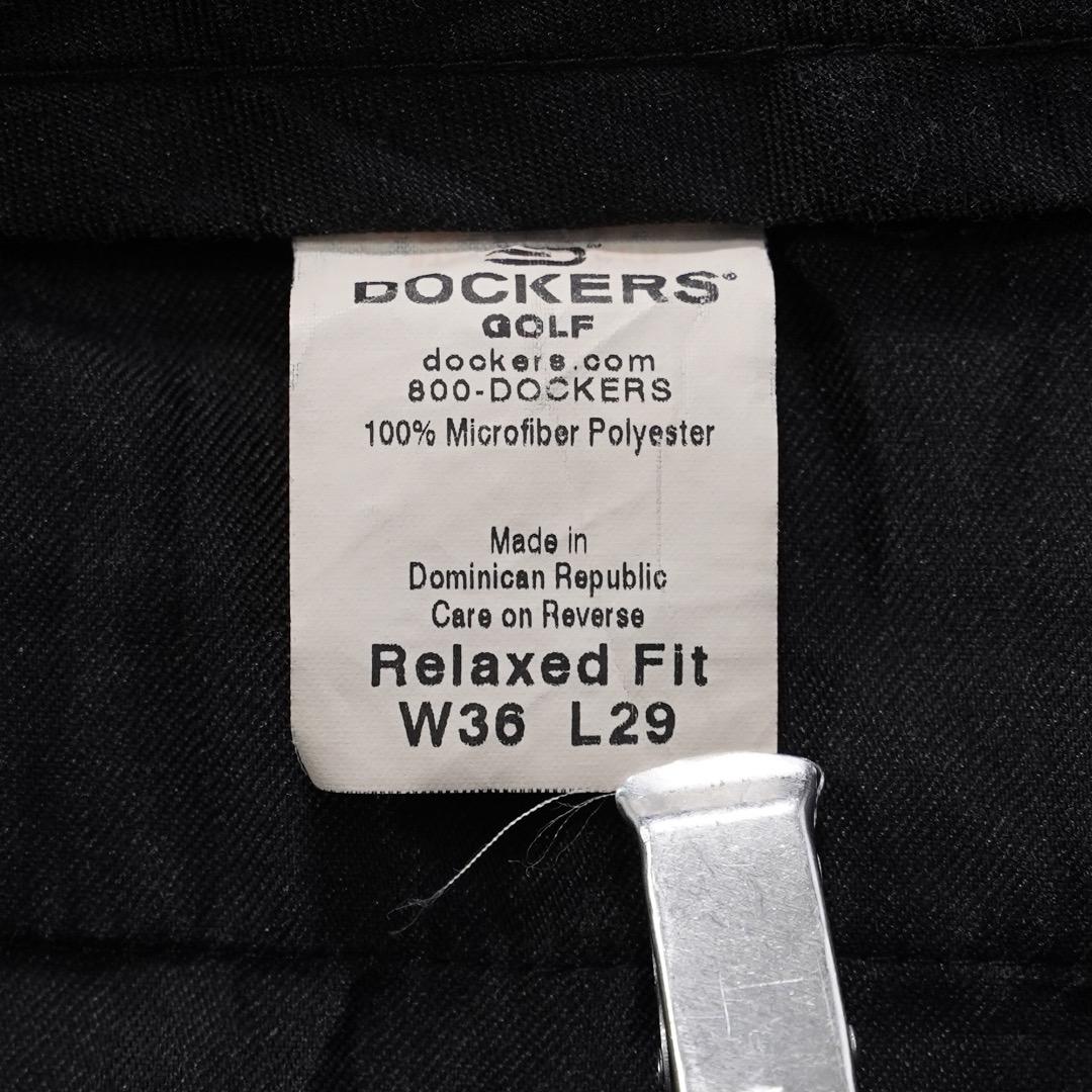 ドッカーズ ゴルフ リーバイス W36 スラックス 古着 00s 黒 18638