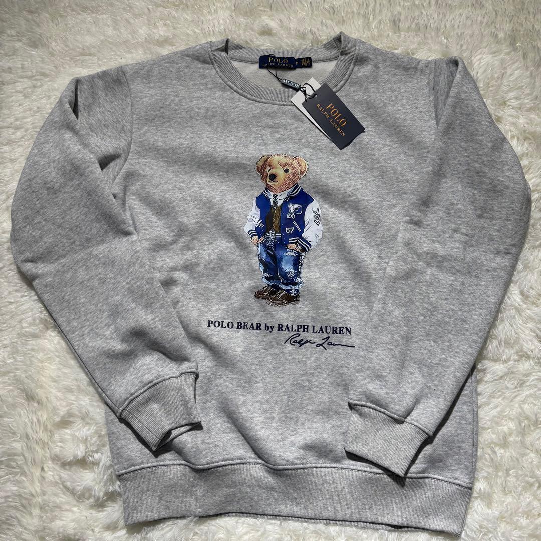 M ラルフローレン ポロベア スタジャン風 スウェット トレーナー 春服