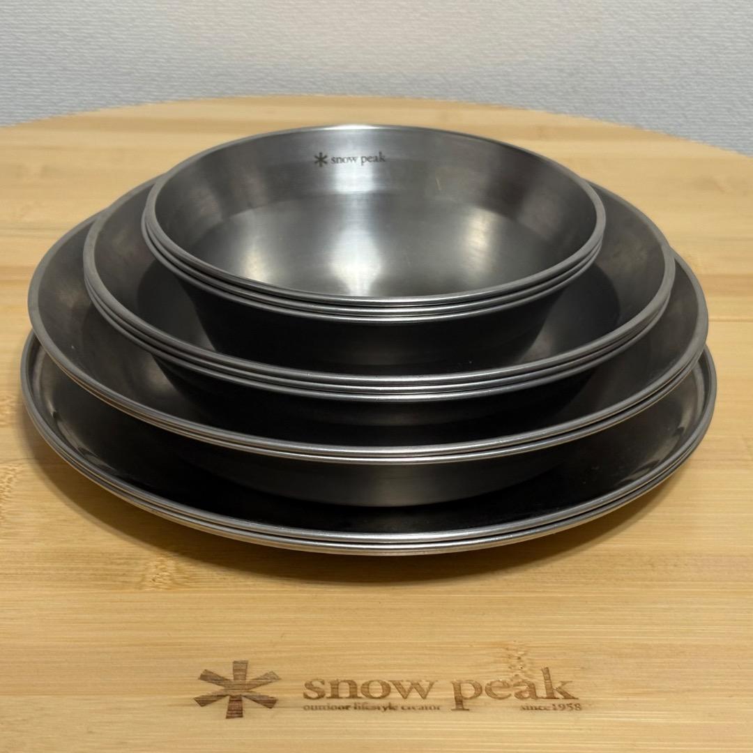  peak ステンレス食器セット 10点　メッシュケース付き