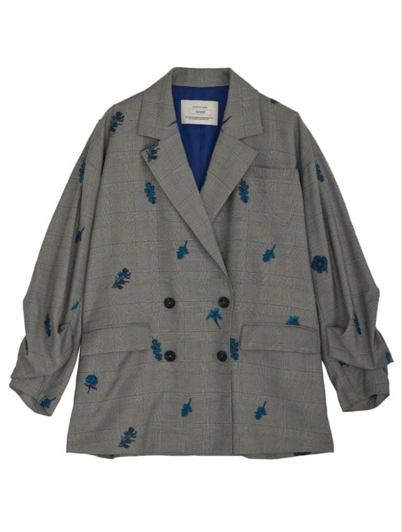 Ameri Vintage/CHECK FLOWER PAPA JACKET、S