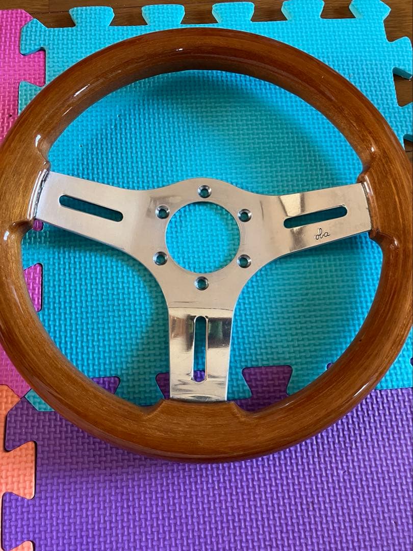 ウッドステアリングホイール 30cm oba