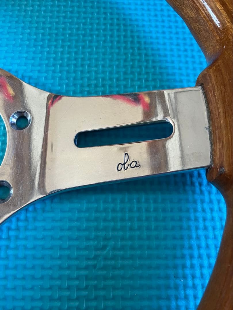 ウッドステアリングホイール 30cm oba