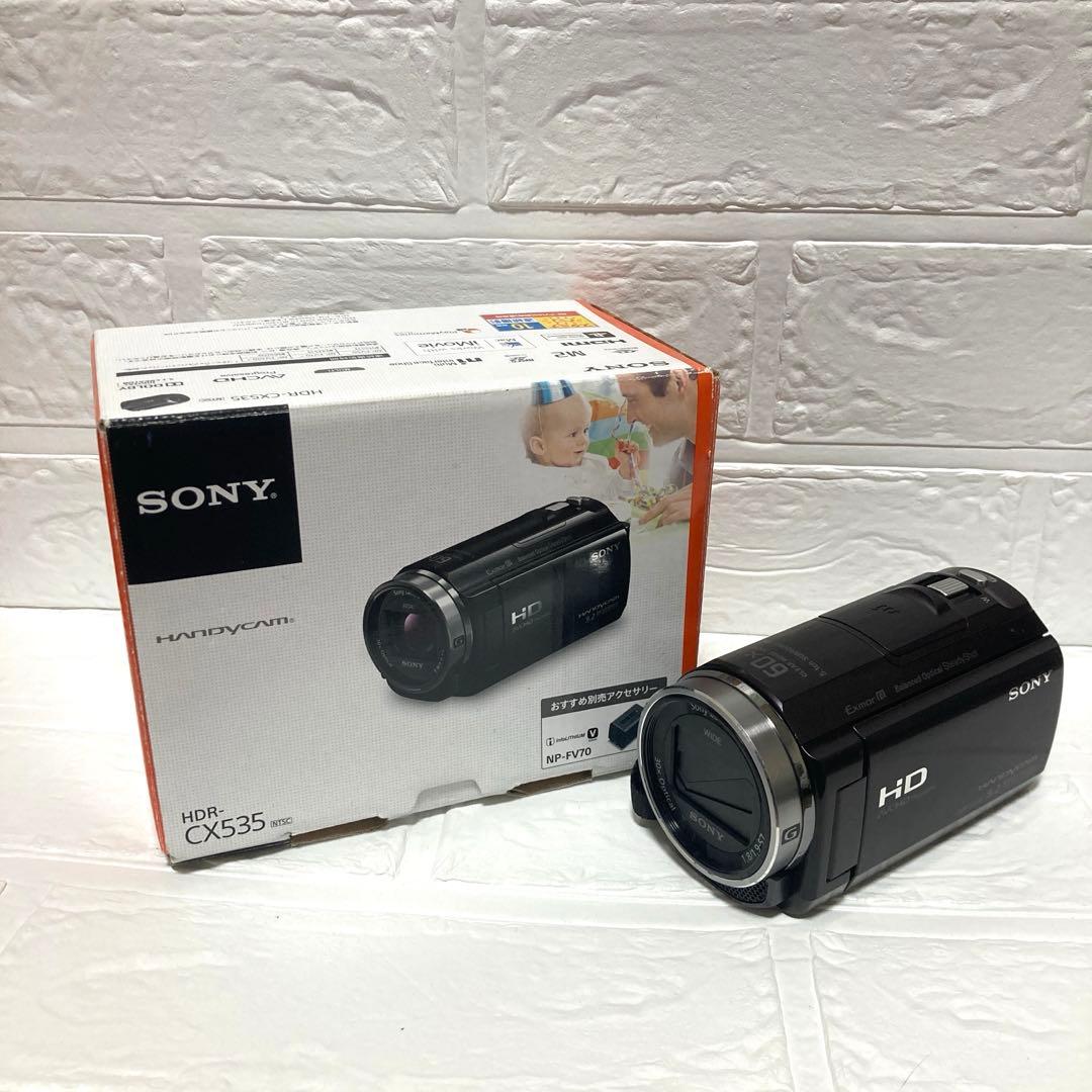 【動作確認済】SONY HDR-CX535 デジタルHDビデオカメラ ブラウン
