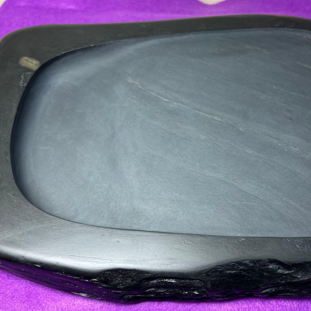 ⭕️ＦＵKＵ⭕️ 大型雨畑硯　芳龍閣硯舗鑑製