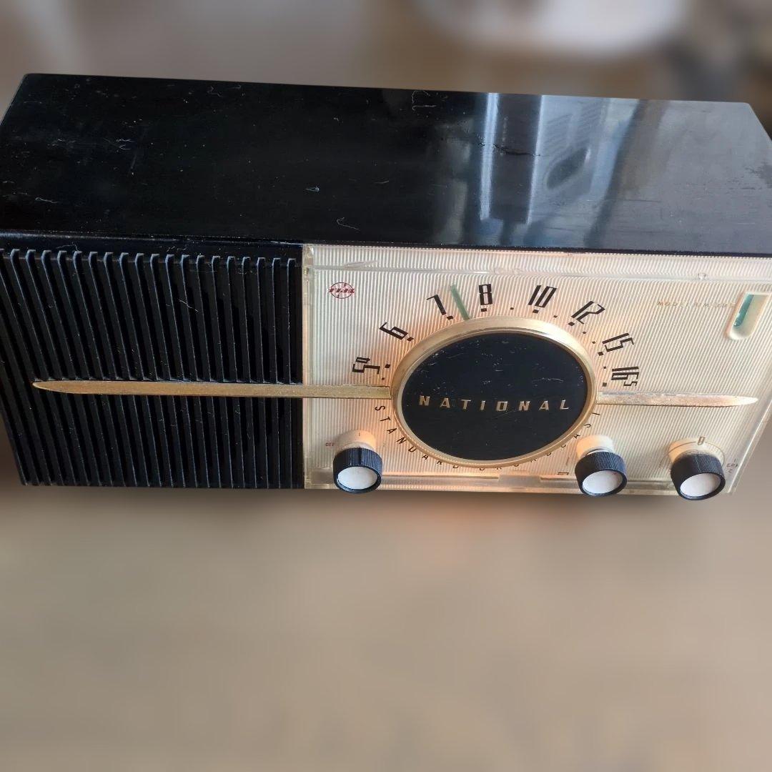 昭和レトロ　 NATIONAL 真空管ラジオ 稼働品