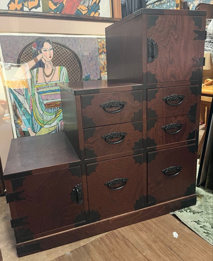 ひだまり＊階段箪笥 昭和レトロ インテリア アンティーク 日本 和