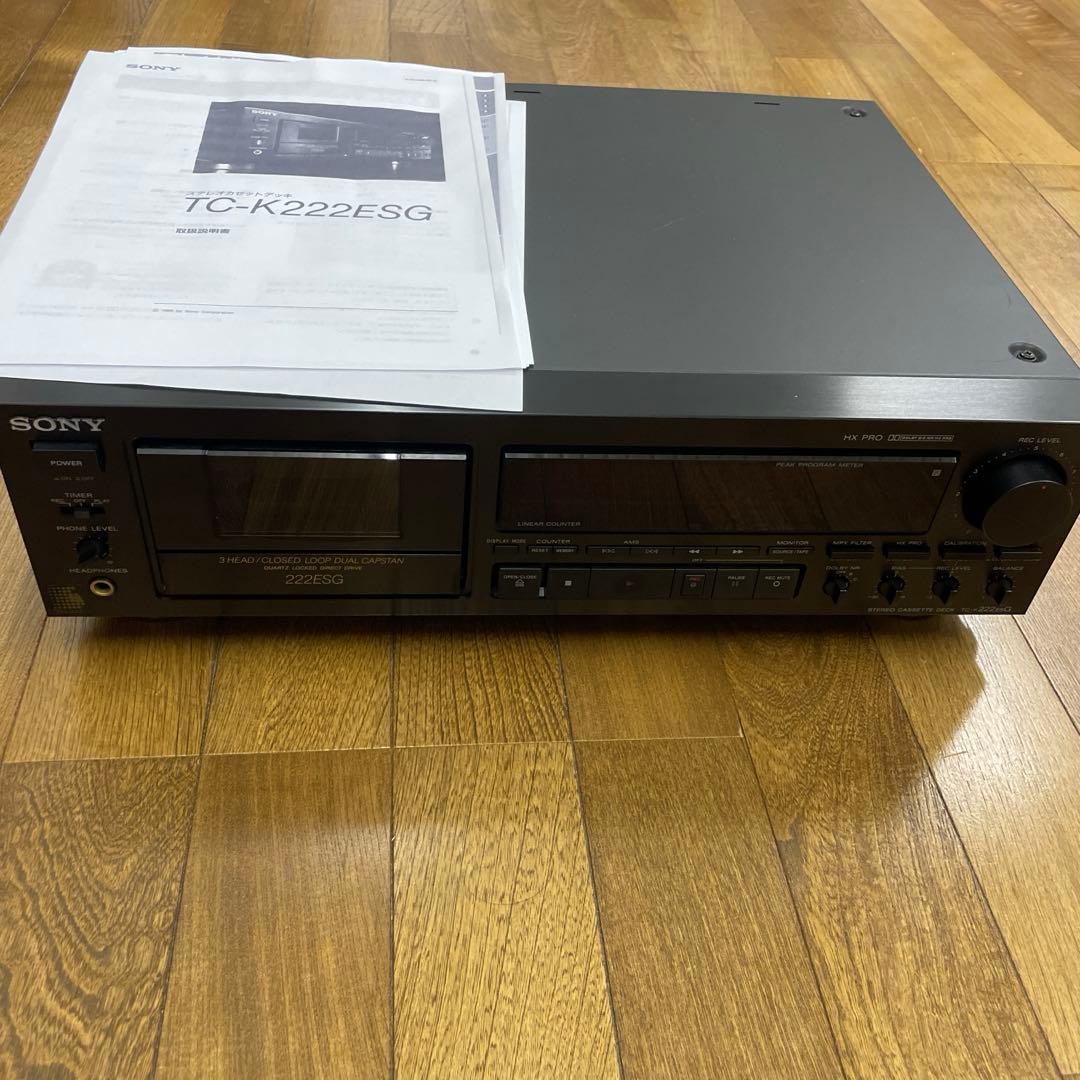 SONY カセットデッキTC-K222ESG