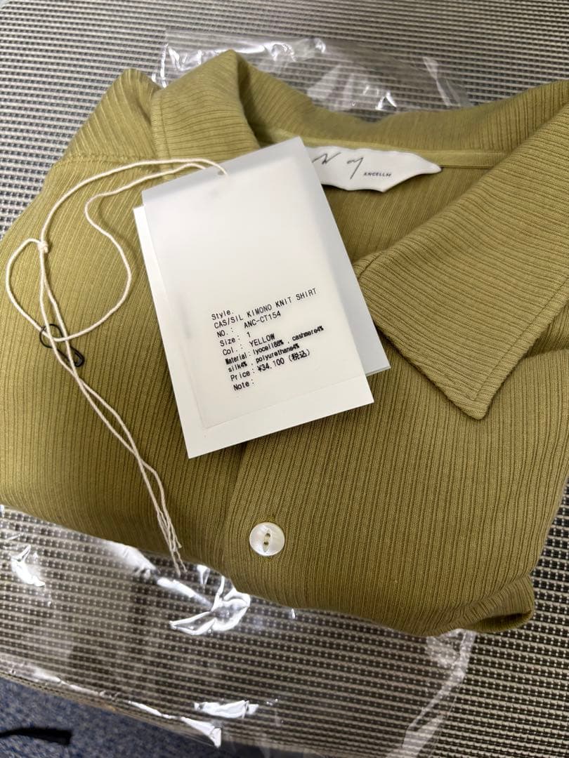 定価販売ANCELLM 26SS KIMONO KNIT SHIRT 1