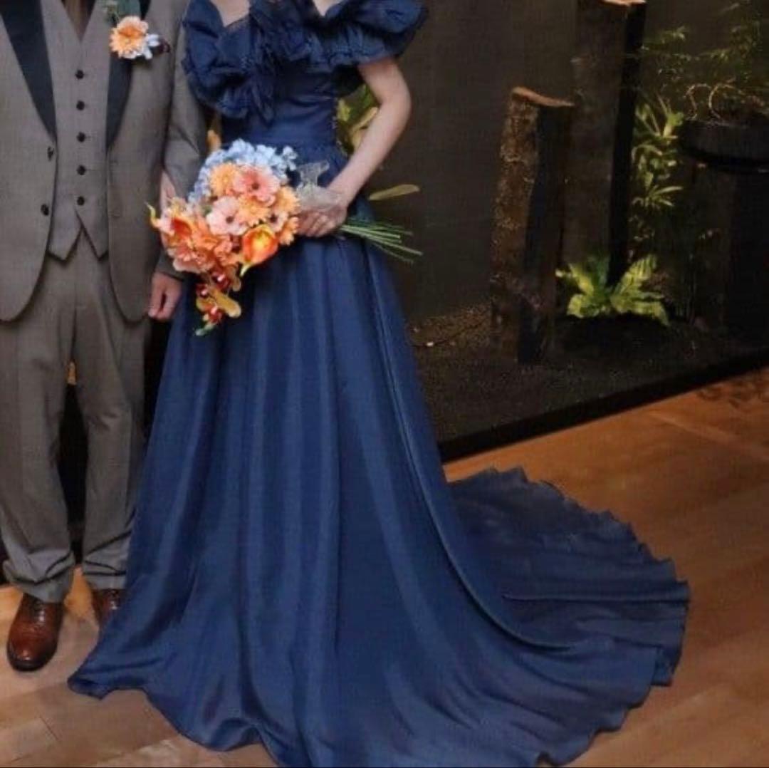 THE URBAN BLANCHEカラードレス ネイビーM