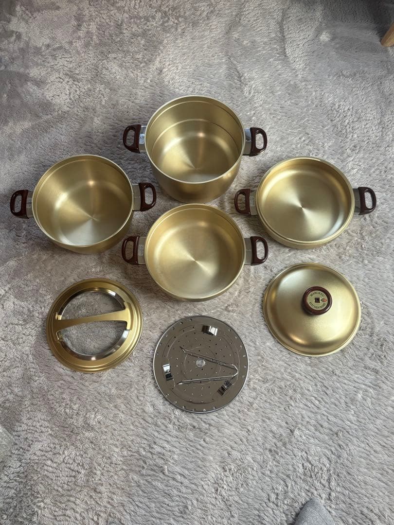 マル球産業　鍋セット　ゴールドシリーズ　ＩＨ対応