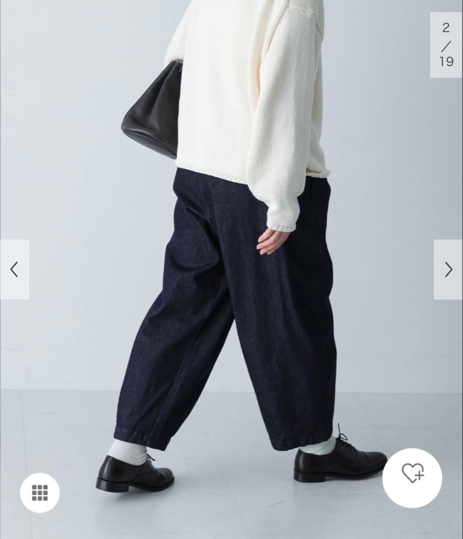 かぐれ　デニムクロップドパンツ